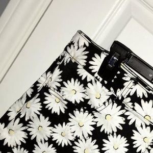 High rise floral shorts